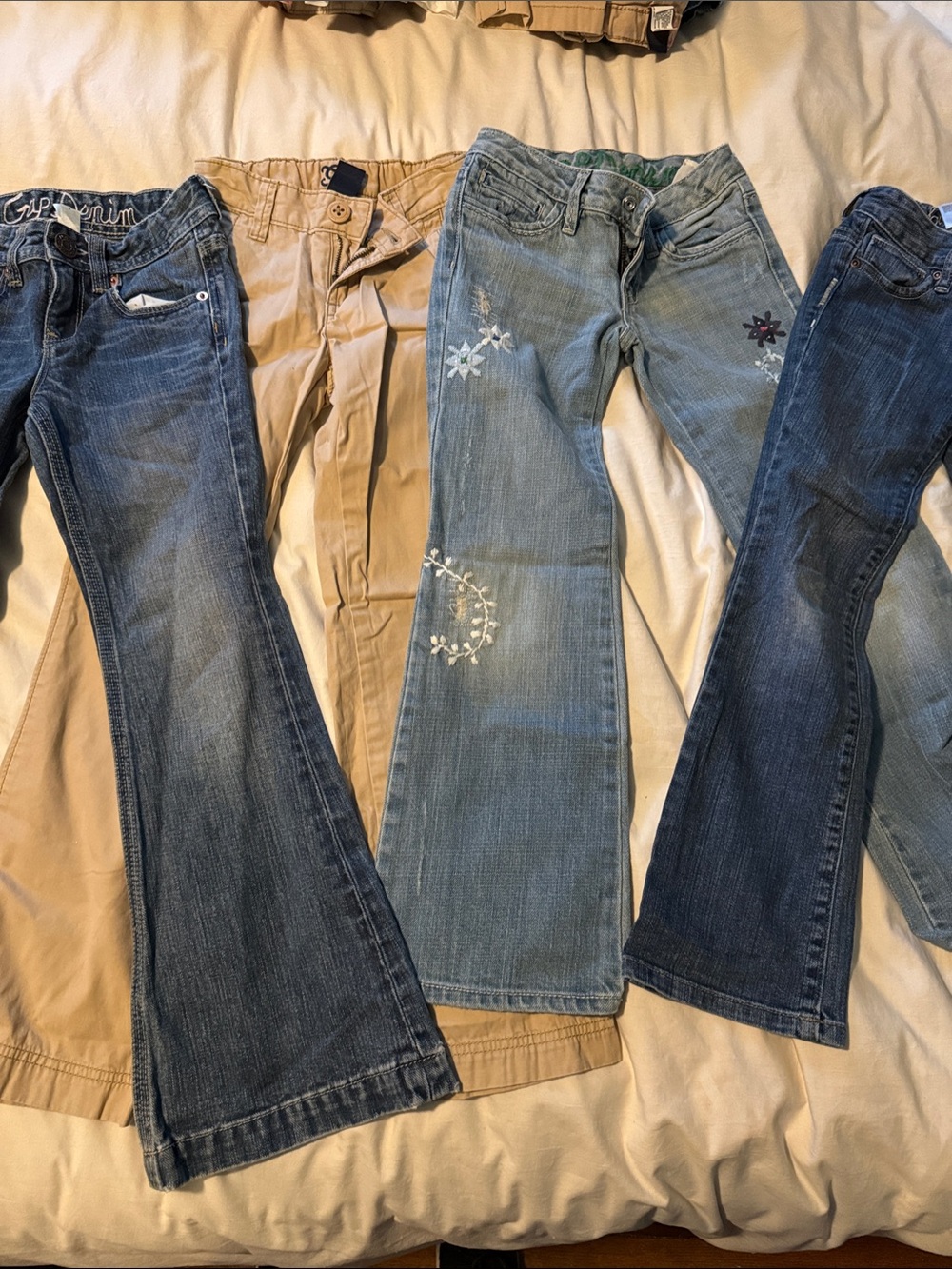 Girls size 7 slim bottoms bundle